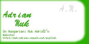 adrian muk business card